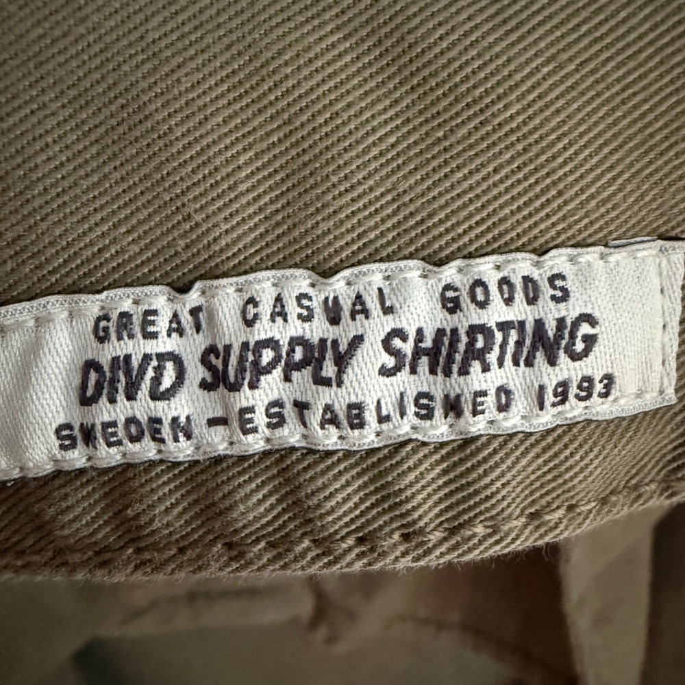New York Embroidered Hooded Jacket Shacket Mens Large Khaki/Tan Modern Uniform - Picture 4 of 12